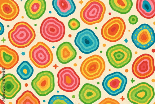 Vibrant Action, Colorful Patterns, Digital Illustration, Abstract Design