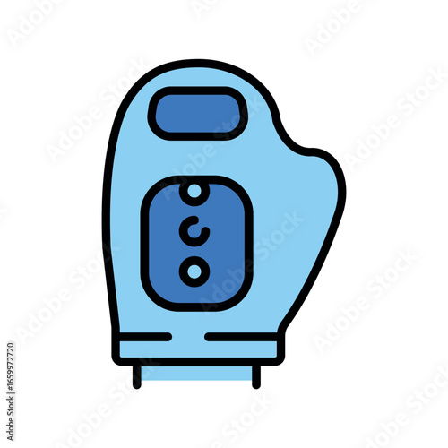 acupressure hand massager color flat icon for digital and print projects.