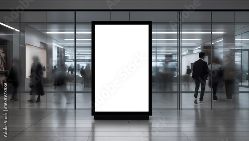 advertising mockup for ad placement advertising at the airport building