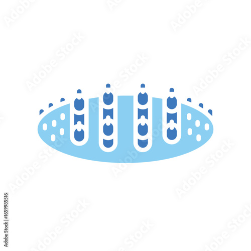 foot massager color flat icon for digital and print projects.