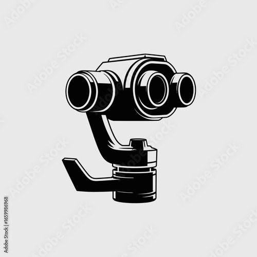 Dual Lens Camera Gimbal Design Illustration