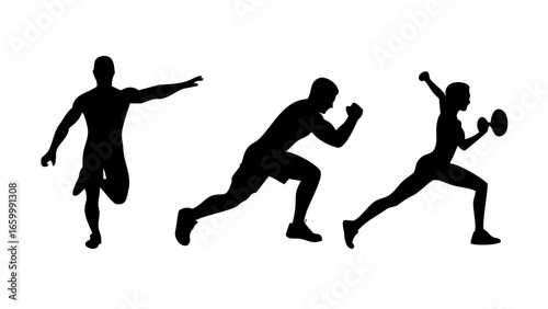 Athletes running in a race sport competition