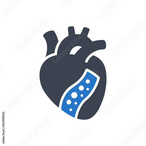 Coronary Plaque Buildup Icon