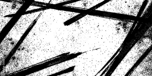 Random lines vector American ink brush strokes black hand drawn stripes, Rough grunge thick paint line texture. Vector sketch lines.