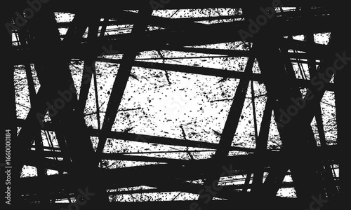 Random lines vector American ink brush strokes black hand drawn stripes, Rough grunge thick paint line texture. Vector sketch lines.