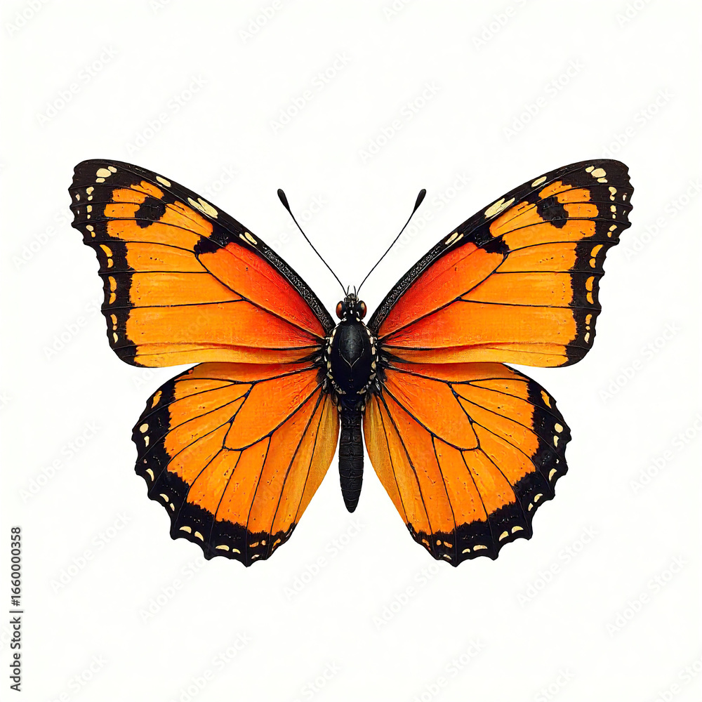 Obraz premium Floral Butterfly Vector Logo