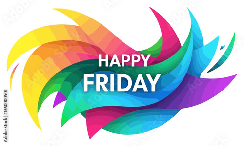 Happy Friday! Vibrant Waves of Color Celebrate the Weekend's Arrival