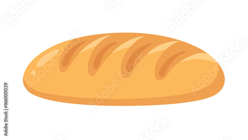 Golden loaf with scored crust bread baked
