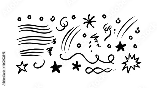 Hand drawn illustration of a leaping lion jumping animal