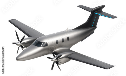 Dual-engine turboprop with straight wings and tail-mounted auxiliary power unit