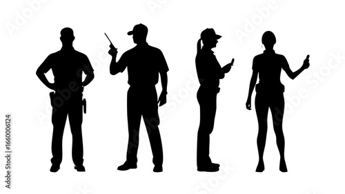 Minimalist Black Silhouette of a Dog animal