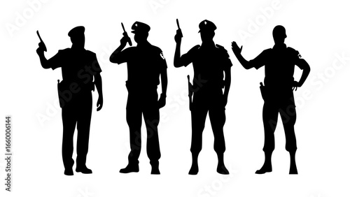 Minimalist Black Silhouette of a Dog animal