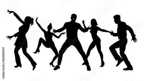 Professional Man With Briefcase Walking black silhouette