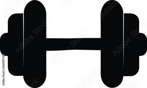Dumbbell vector icon on white background. dumbbell vector icon, great design for any