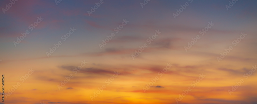 Fototapeta premium Colorful morning sky and clouds backdrop,Sunset sky for background or sunrise sky and cloud at morning.