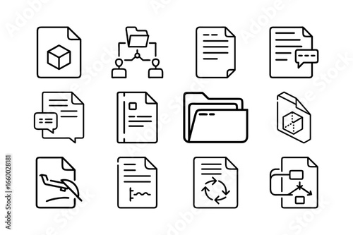 document icons set