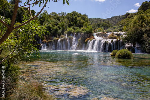 Krka watervallen in Dalmatië, Kroatië