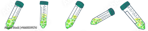 Conical Centrifuge Tube PNG Clipart for Laboratory Science and Research Illustration