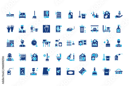Cleaning Line Icons