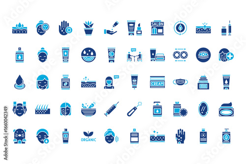 Cosmetology Line Icons