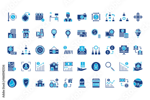 Crisis Mangement Line Icons