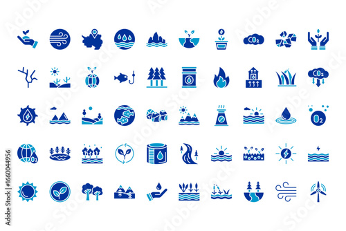 Natural Resources Line Icons