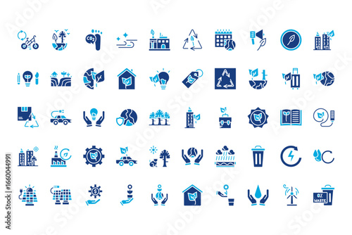 Eco Development Line Icons