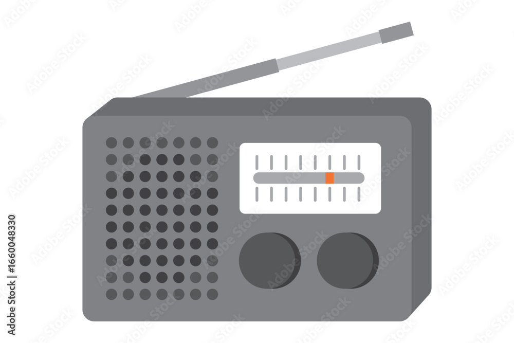 Fototapeta premium 携帯ラジオ 防災 イラスト