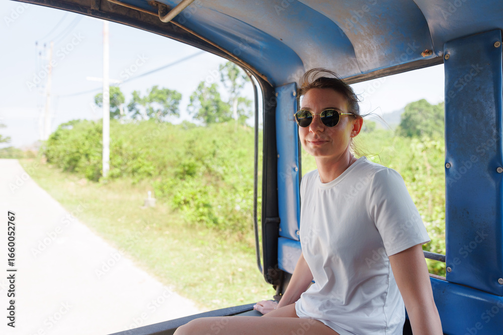 custom made wallpaper toronto digitalA traveler enjoys a tuk-tuk ride through the scenic landscape of Thailand, taking in the lush greenery and warm sunshine. This journey showcases the local culture and vibrant atmosphere of the area.