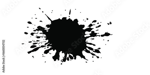 ink blots and splats. detailed ink splats Hyperrealistic Highly Detailed Isolated On Transparent Background	
