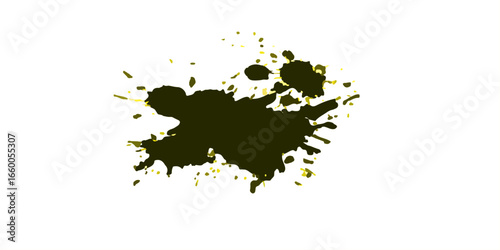 ink blots and splats. detailed ink splats Hyperrealistic Highly Detailed Isolated On Transparent Background	