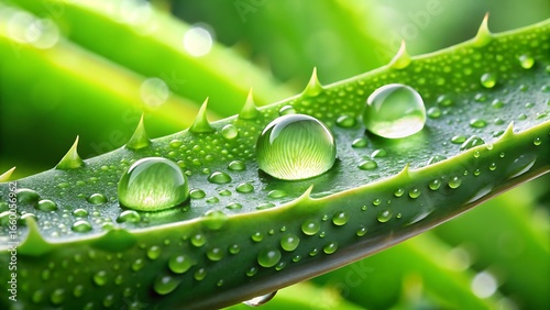 water drops on green leaf
