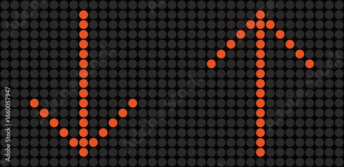 電光掲示板の矢印