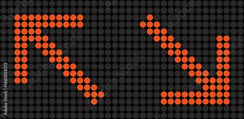 電光掲示板の矢印