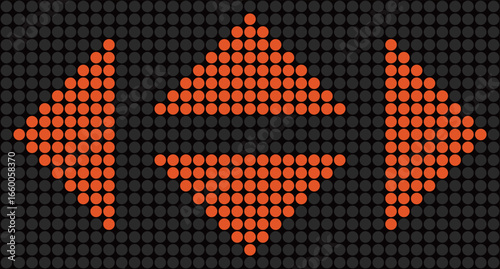 電光掲示板の矢印