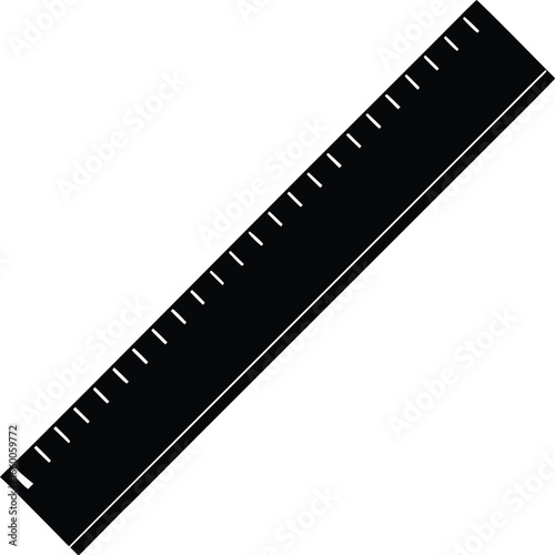 Measure ruler icon color outline vector