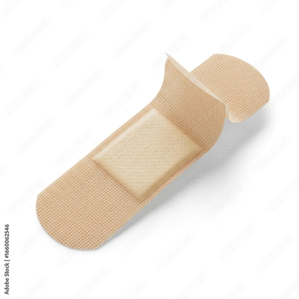 adhesive bandage on white background adhesive bandage on white background