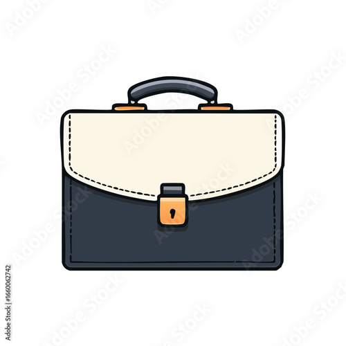 black leather briefcase