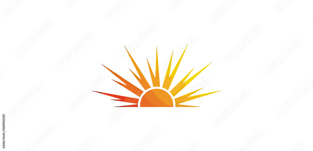 Obraz premium Sunrise or sunset graphic design