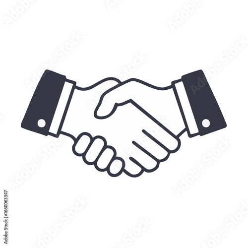 hand shake vector