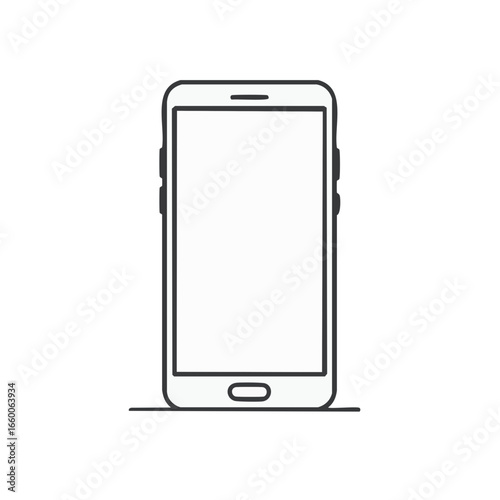 smart phone with blank screen
