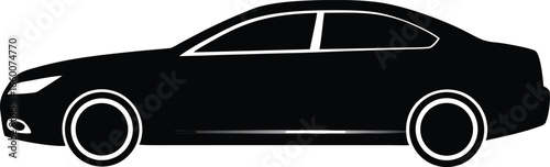 Car silhouette illustration silhouette vector isolated on a white background