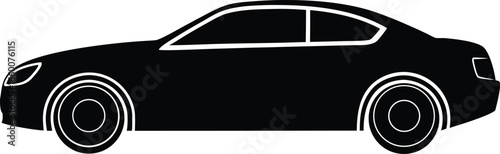 Car silhouette illustration silhouette vector isolated on a white background
