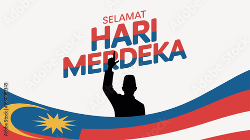 Hari Merdeka Malaysia Independence Day Celebration Flag