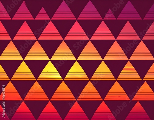 Wallpaper Mural seamless triangle pattern Torontodigital.ca
