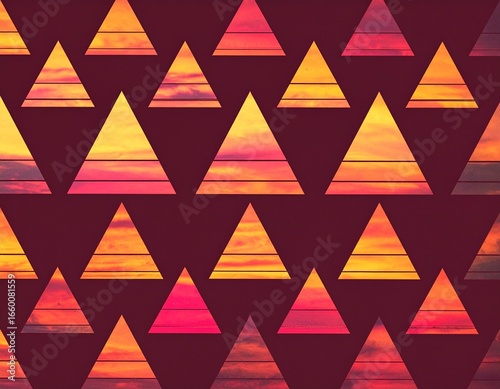 Wallpaper Mural seamless triangle pattern Torontodigital.ca