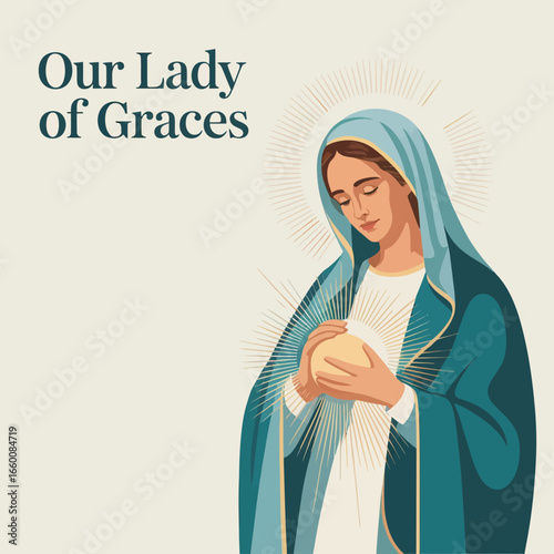 Our Lady of Graces Virgin Mary Religious Art