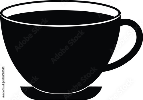 Coffee minimalist and flat logo vector illustration