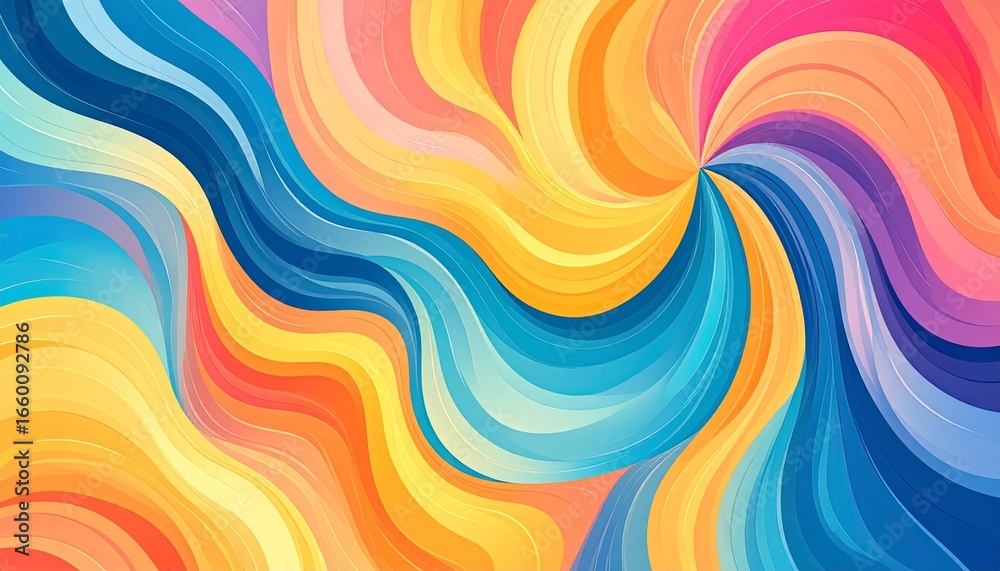 Obraz premium abstract colorful wave background 