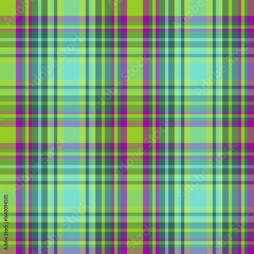 Green and brown plaid fabric pattern